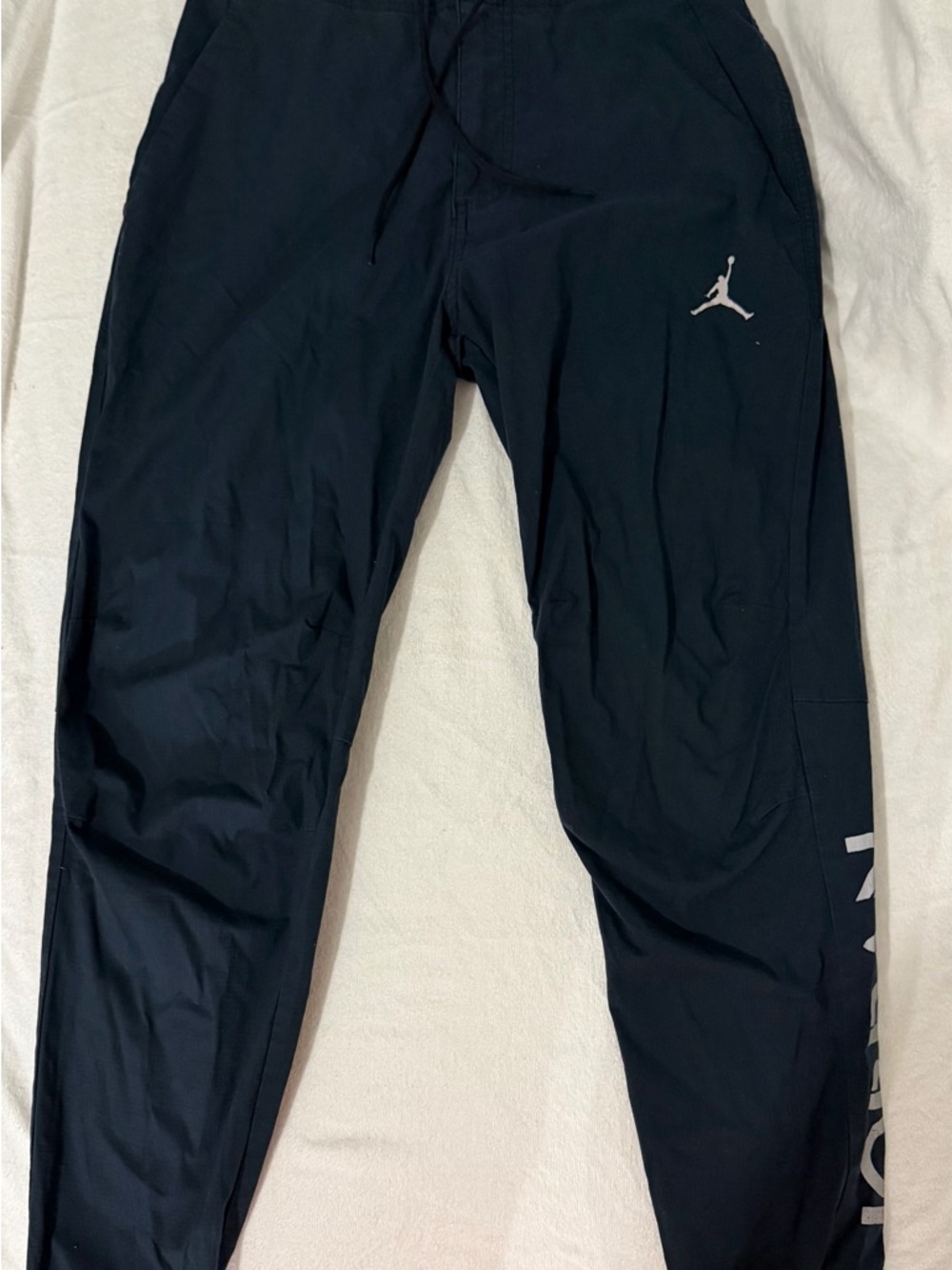 Nike Jordan Black Performance Joggers with White Jumpman